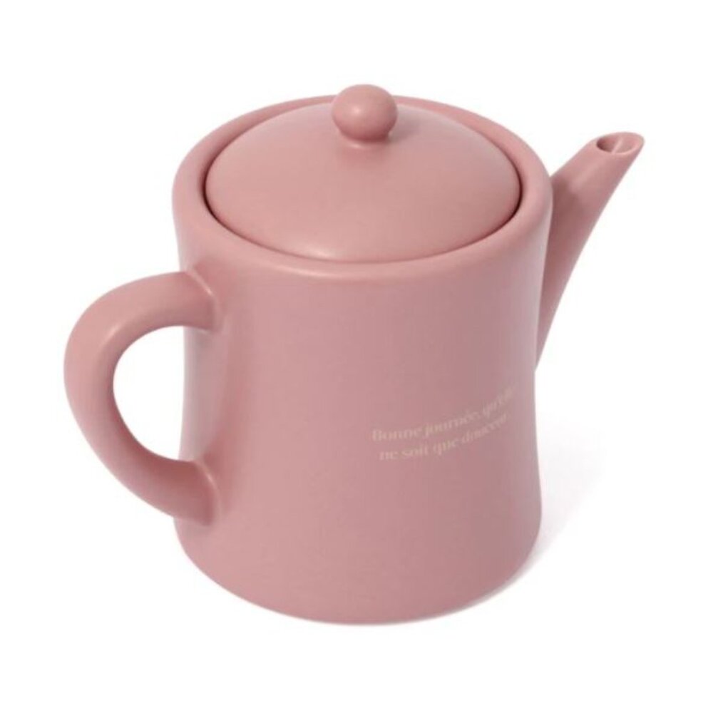 NEW Francfranc Le Cafe Stoneware Teapot Pink Tea Party Event